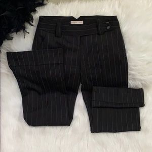 Black Pinstripe Trousers